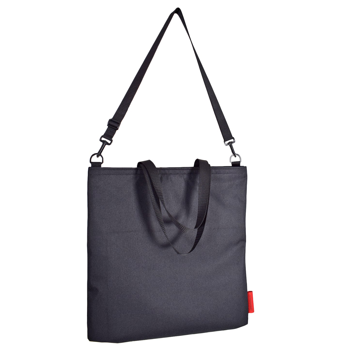 Oversized RECORD Tote Bag | BLACK