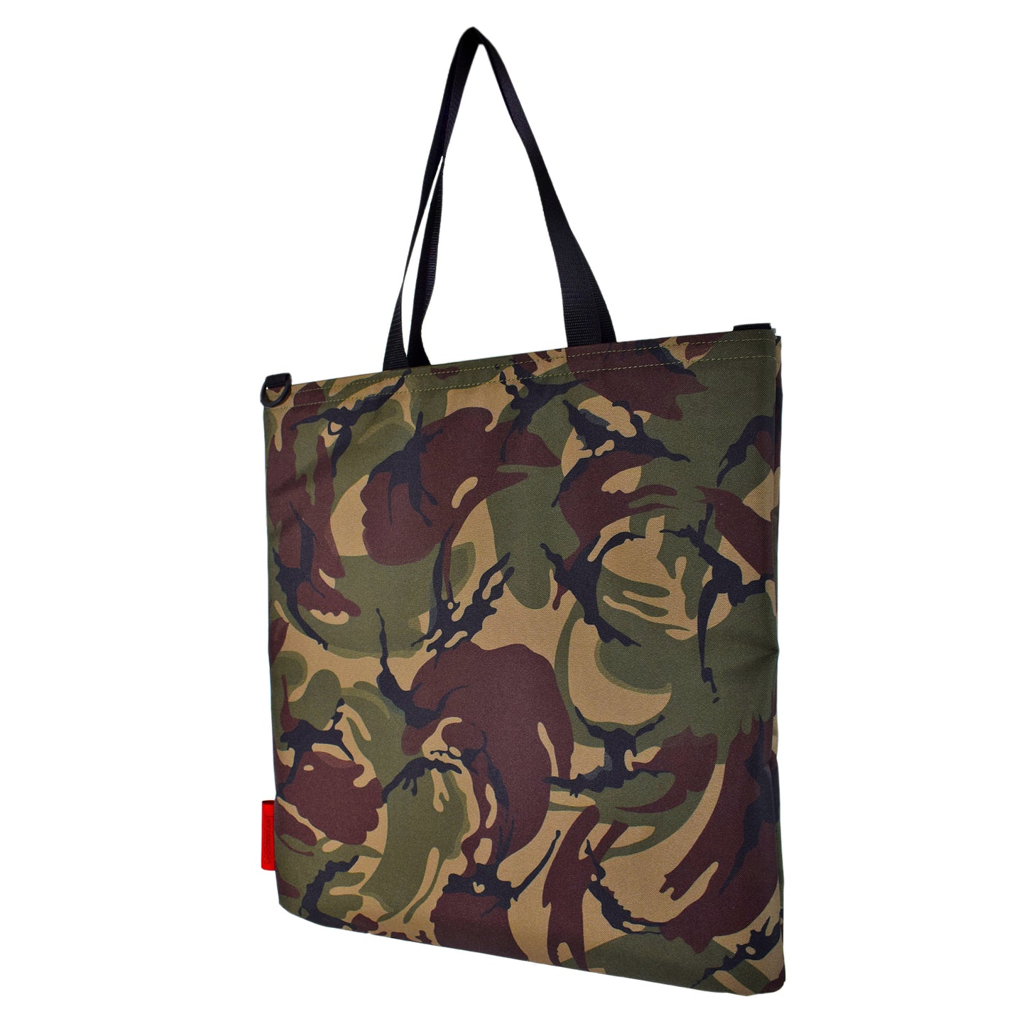 Oversized RECORD Tote Bag | CAMO GREEN