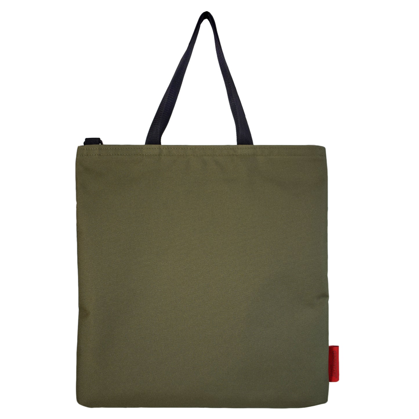 Oversized RECORD Tote Bag | OLIVE GREEN