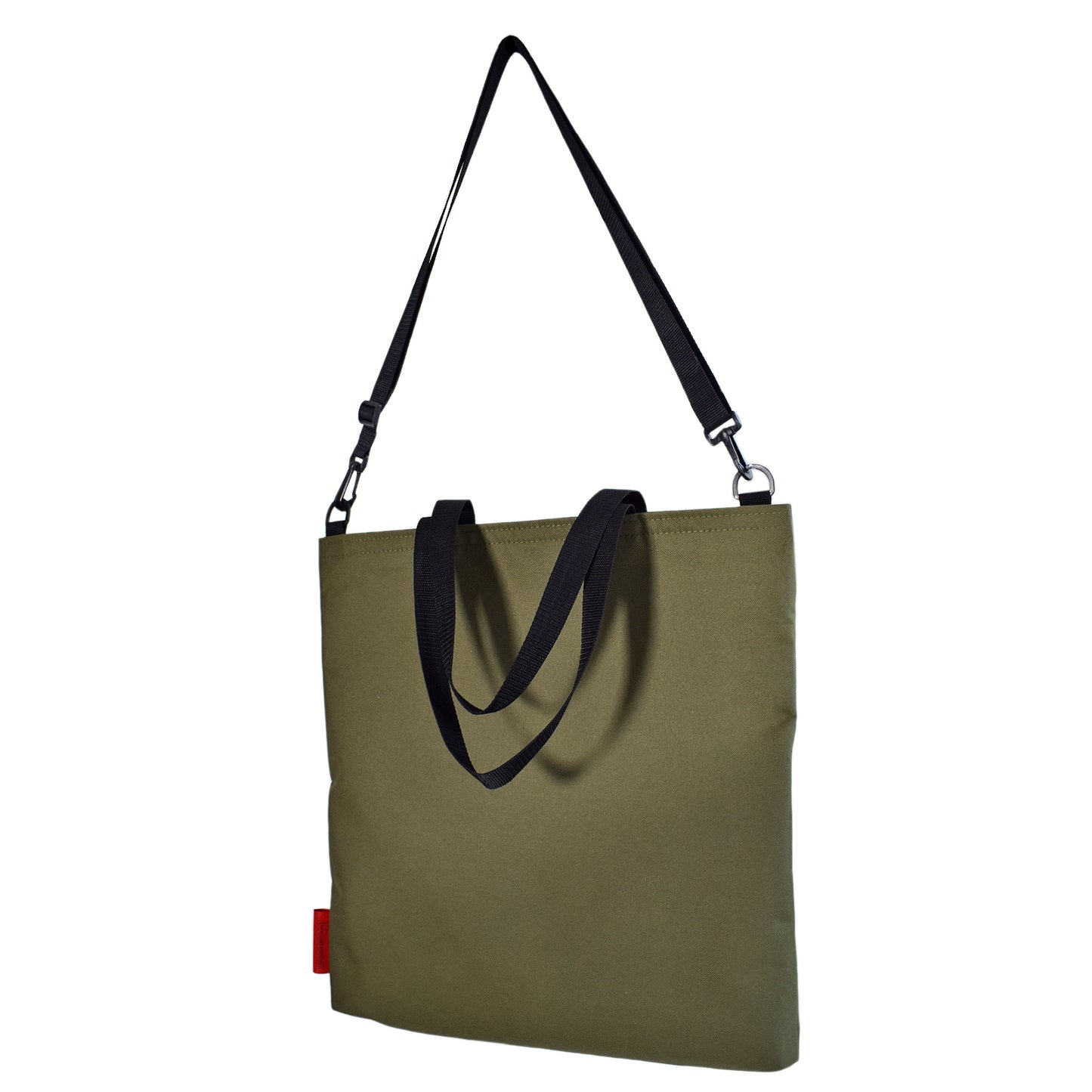 Oversized RECORD Tote Bag | OLIVE GREEN