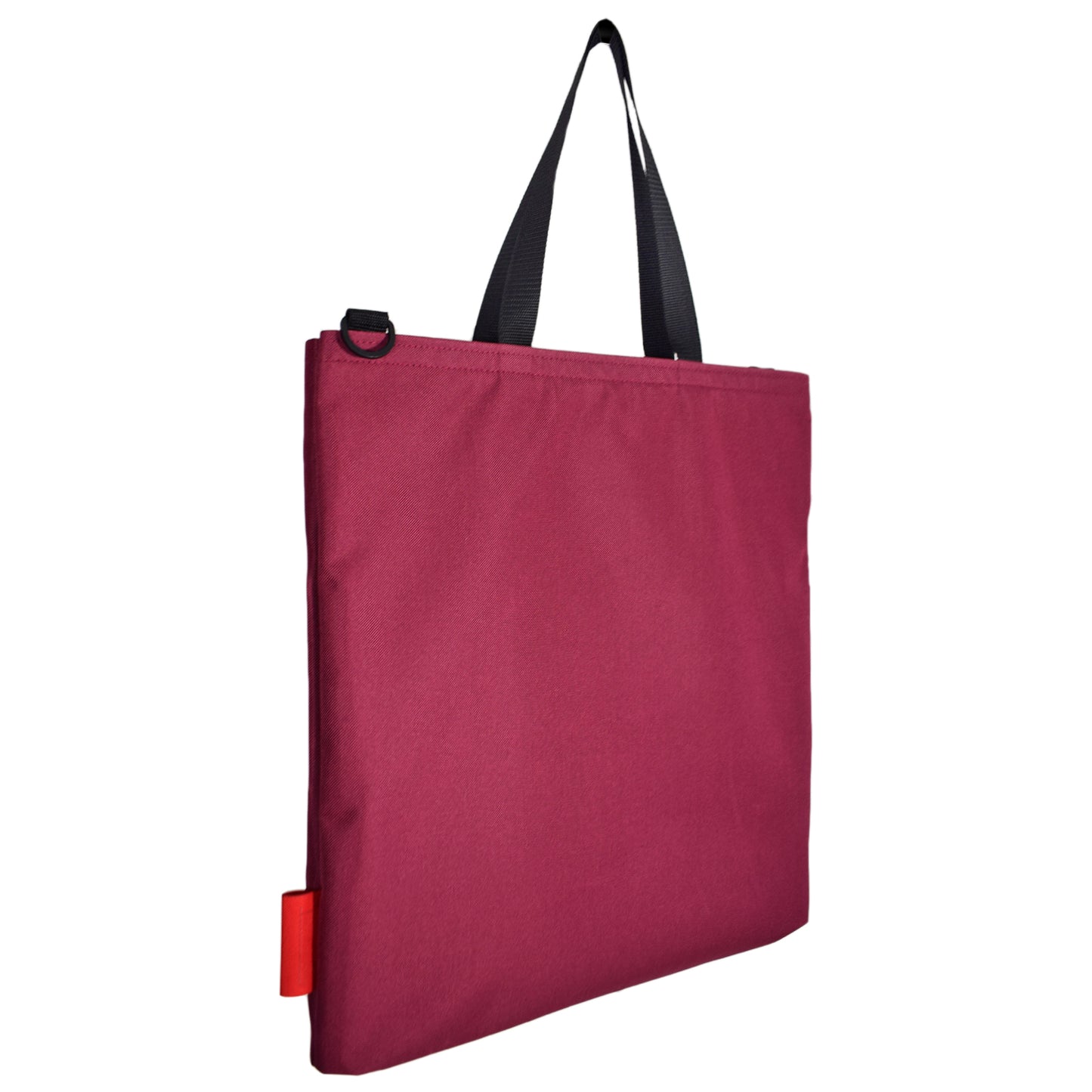 Oversized RECORD Tote Bag | BURGUNDY