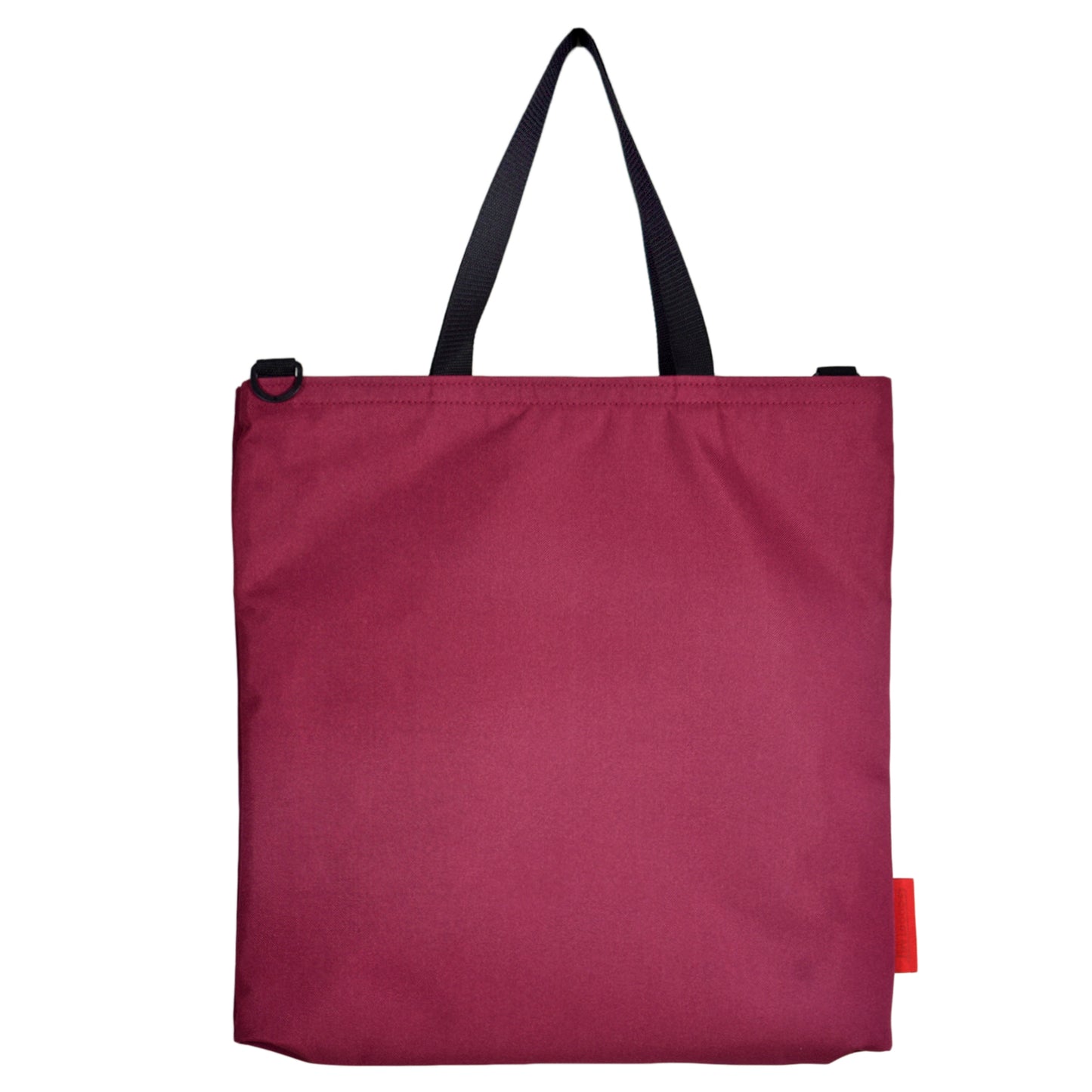 Oversized RECORD Tote Bag | BURGUNDY