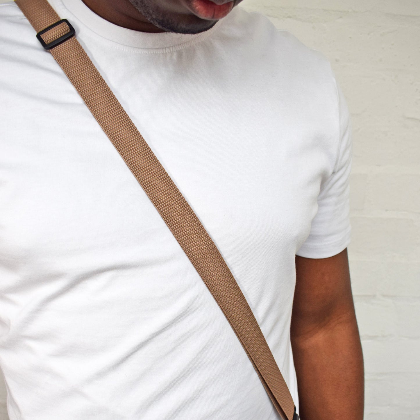Universal Adjustable Shoulder Strap 25mm SAND