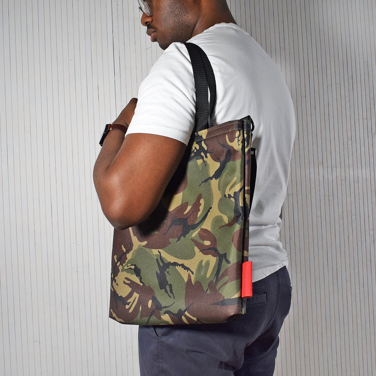 Record Tote Bag | CAMO GREEN