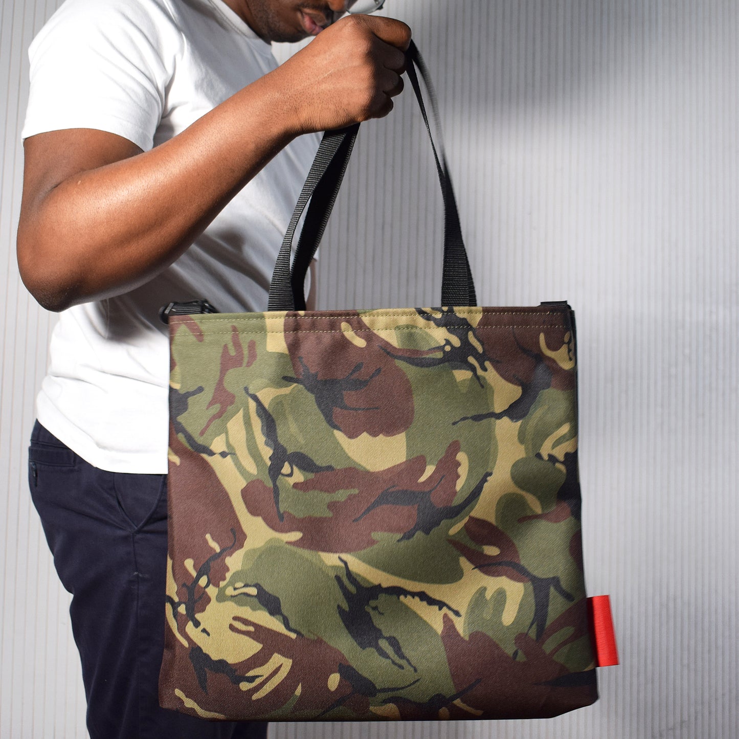 Record Tote Bag | CAMO GREEN