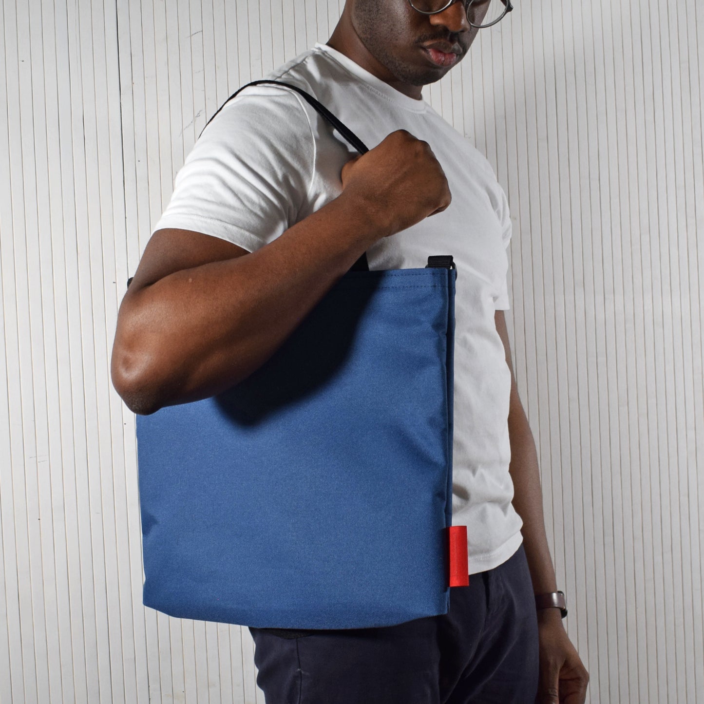 Record Tote Bag | NAVY BLUE