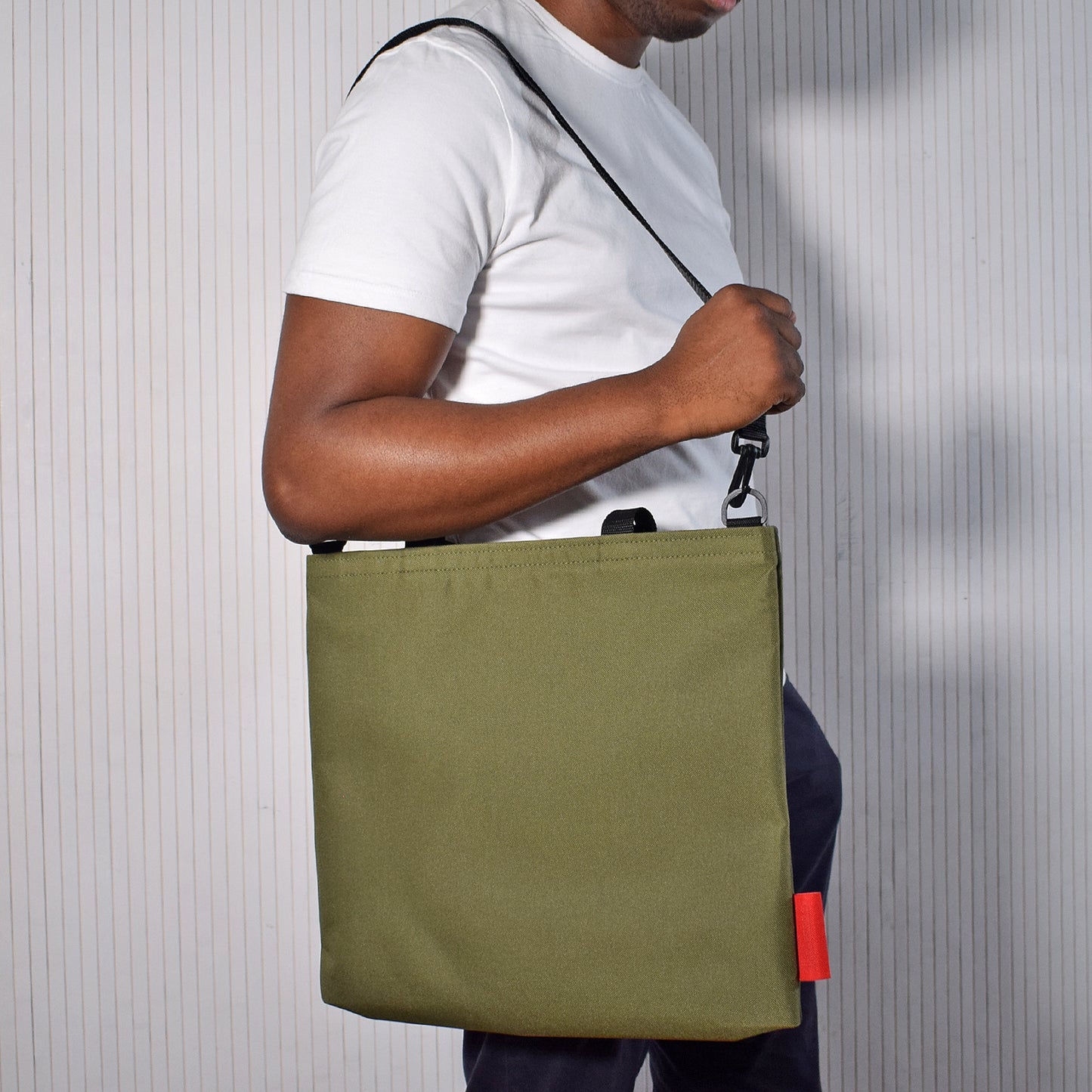 Record Tote Bag | OLIVE GREEN