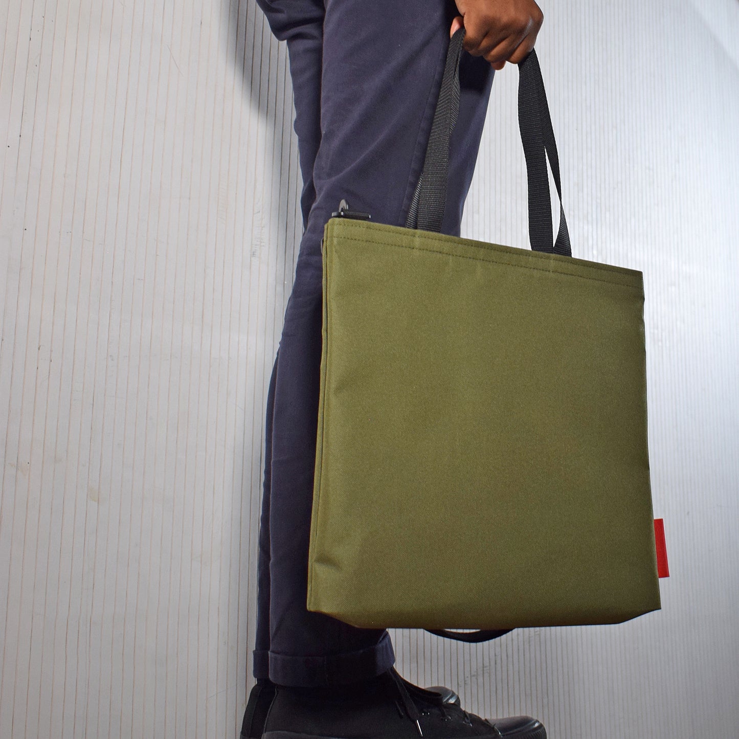 Record Tote Bag | OLIVE GREEN