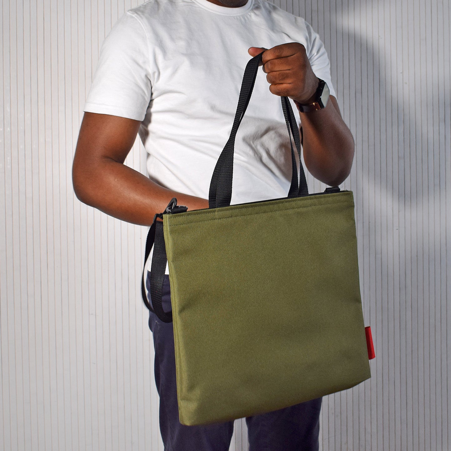 Compact UTILITY Tote Bag | OLIVE GREEN