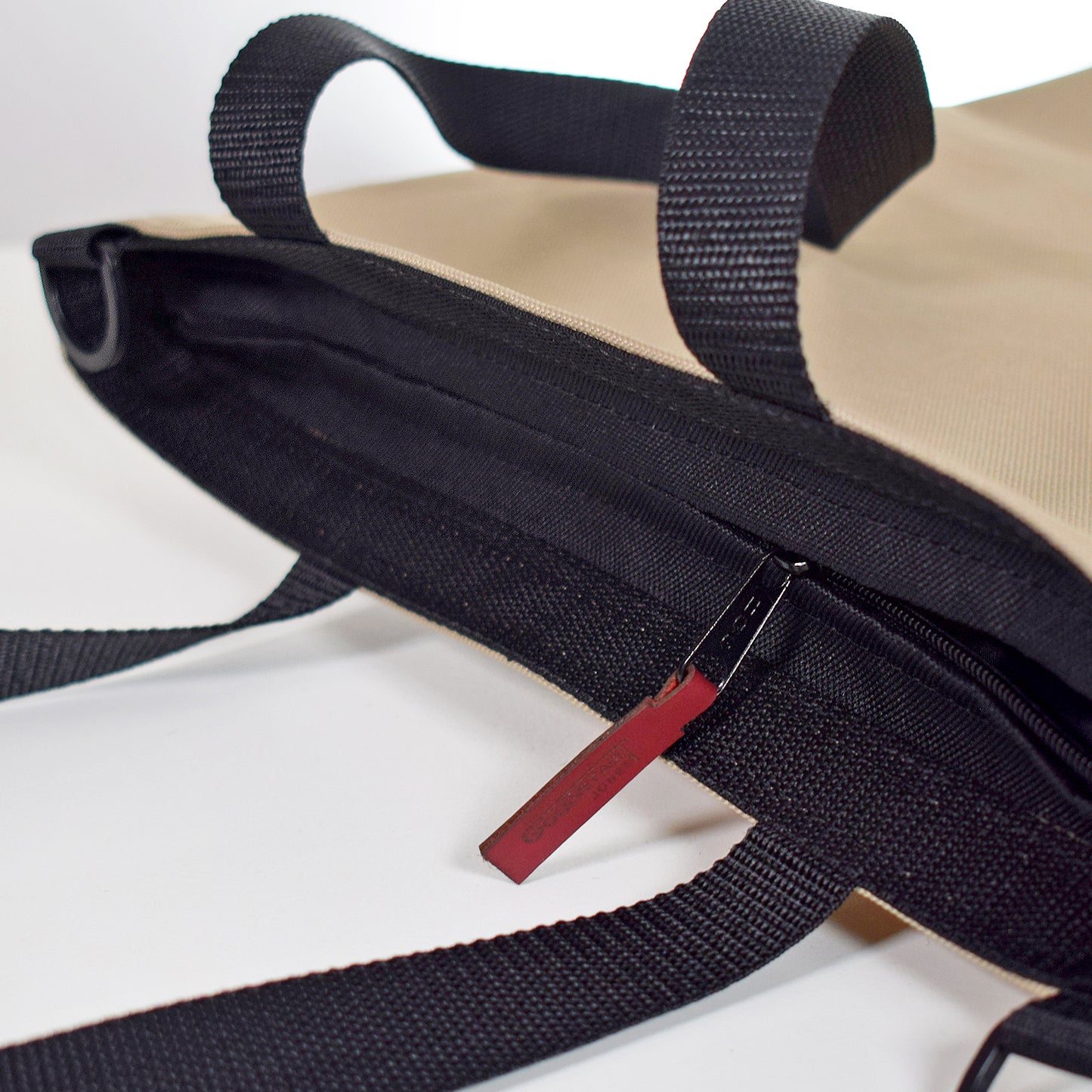 Oversized RECORD Tote Bag | SAND