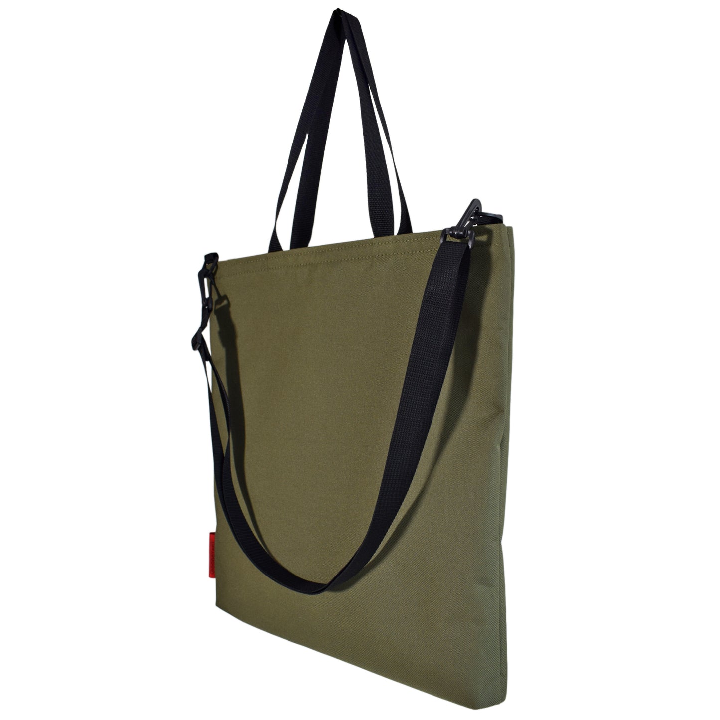 Oversized RECORD Tote Bag | OLIVE GREEN