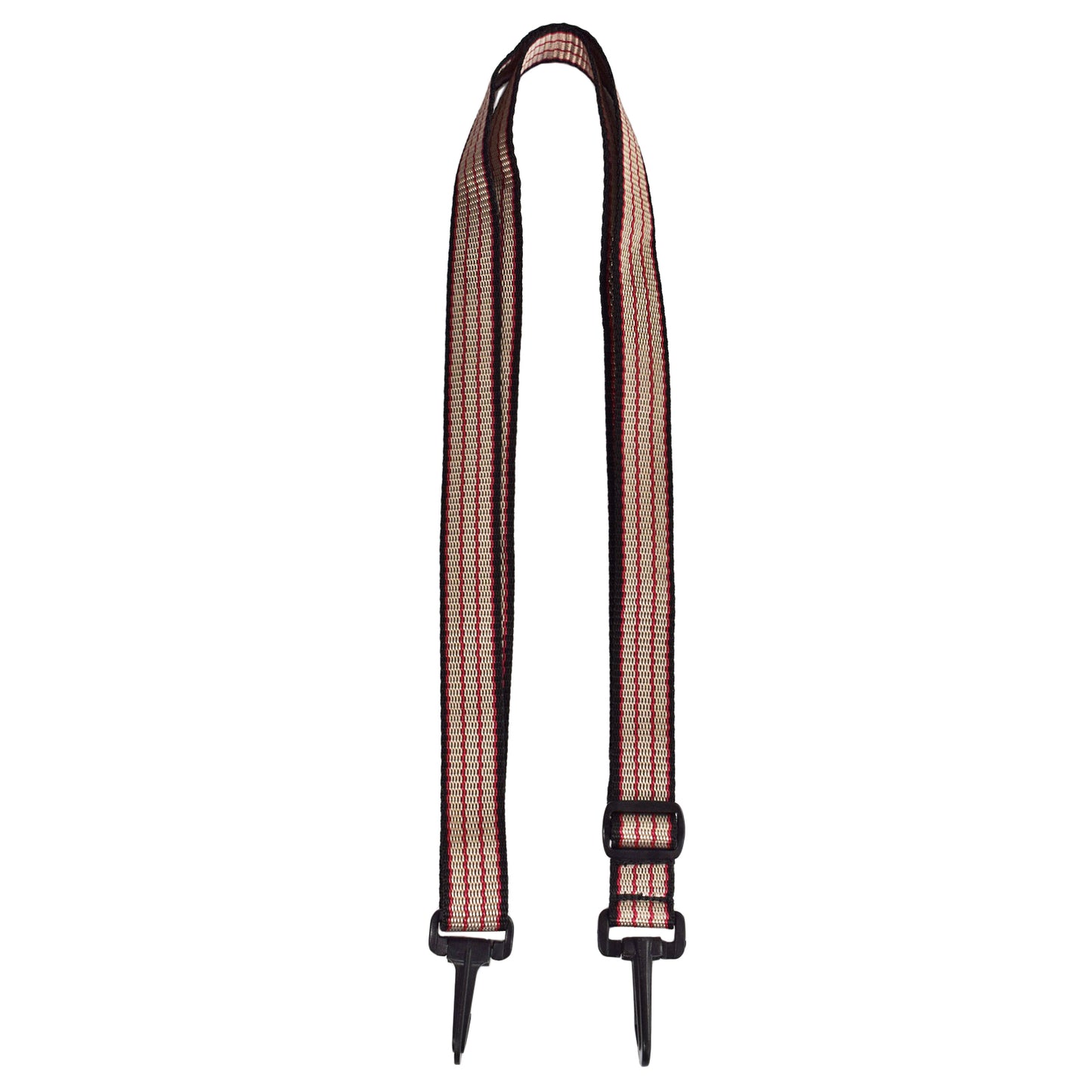 Adjustable Shoulder Strap 25mm | RED & SAND PINSTRIPE