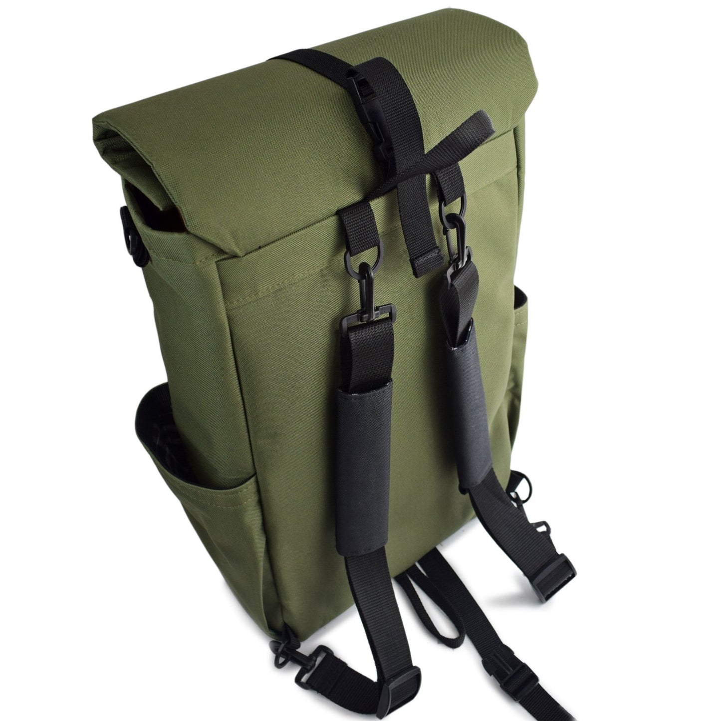 roll top backpack with removable shoulder straps