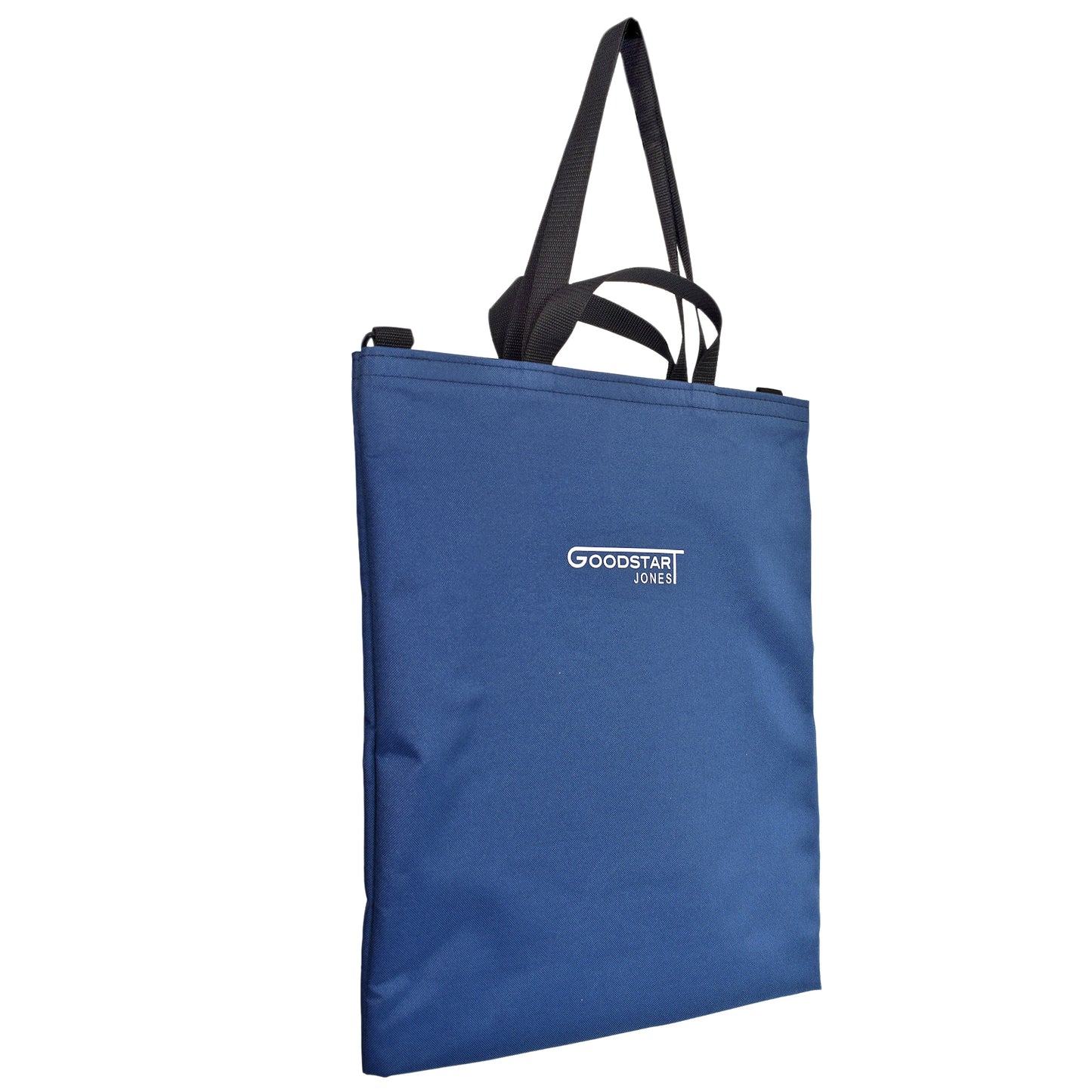 Hanging Navy Blue Tote bag with shoulder straps 