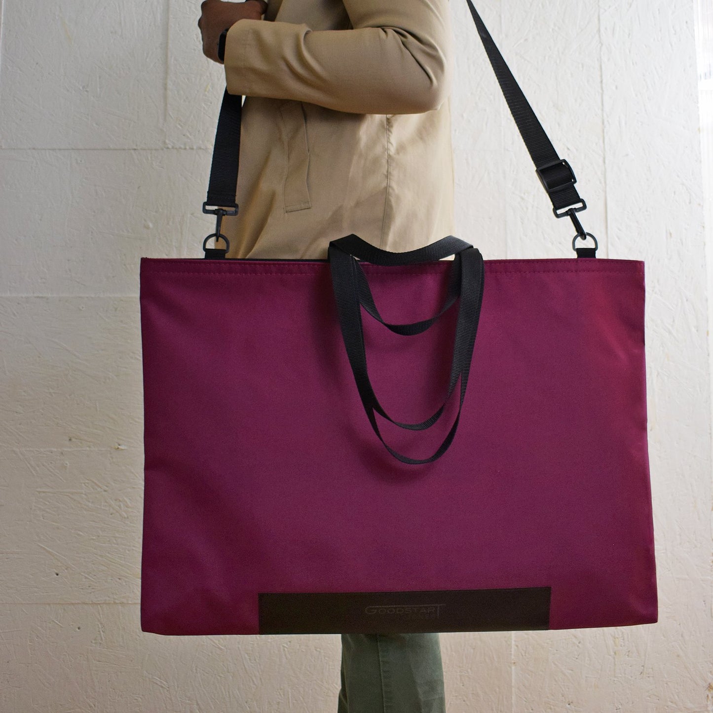XL Tote Bag Shopper | WINE RED