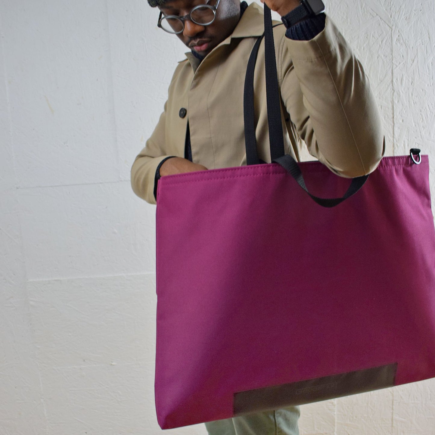 XL Tote Bag Shopper | WINE RED
