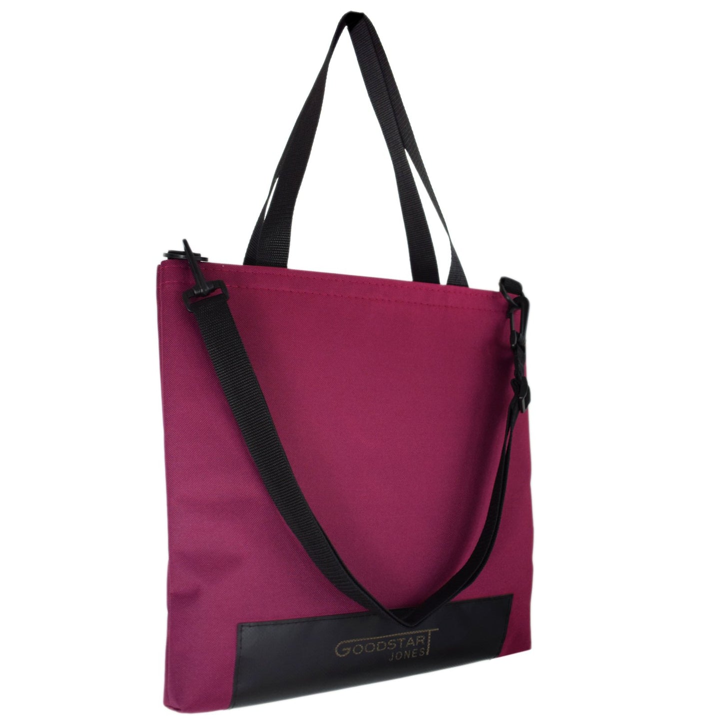 medium sized tote bag in wine colour