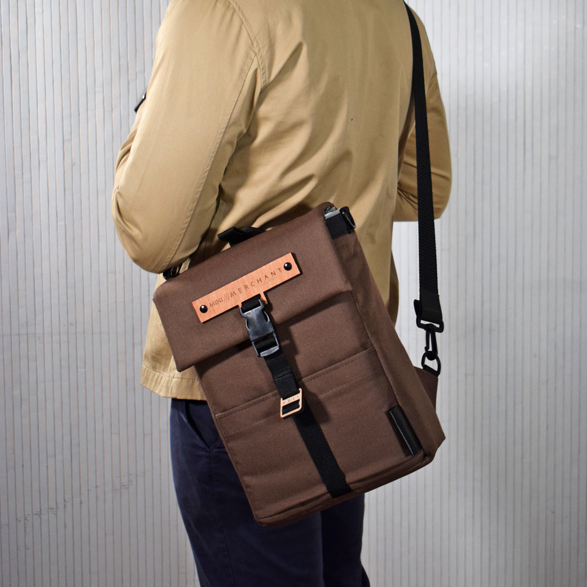 Mini Merchant Backpack | BROWN