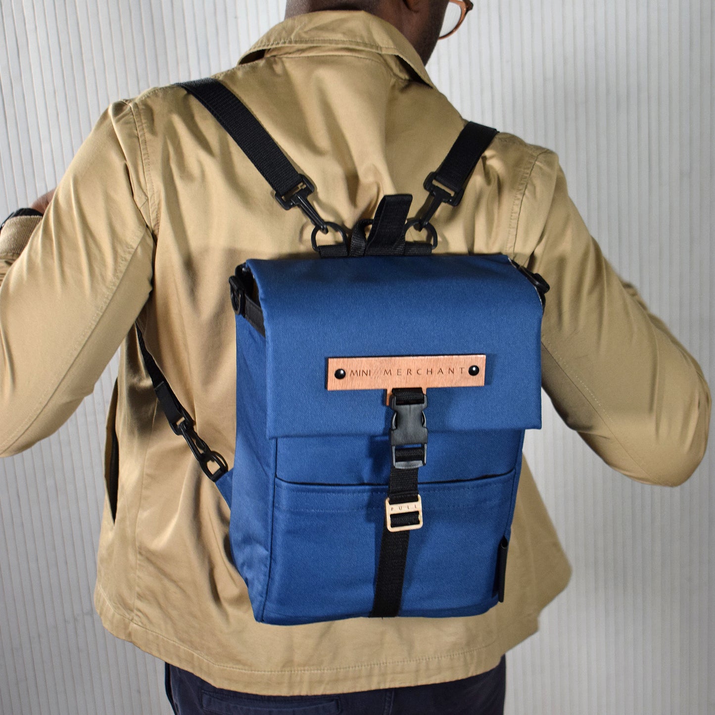 Mini Merchant Backpack | NAVY BLUE