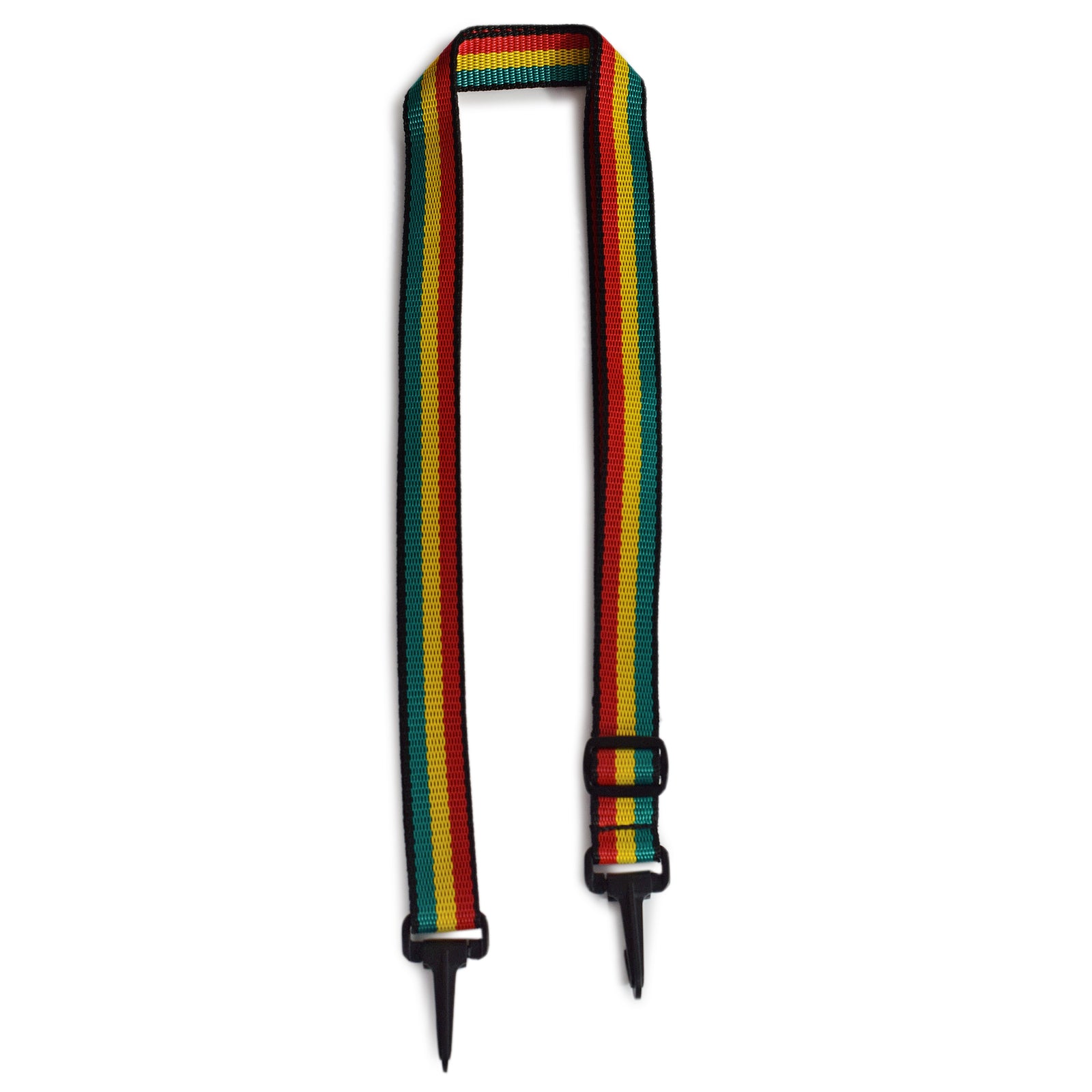 shoulder strap made with Jamaican flag colours
