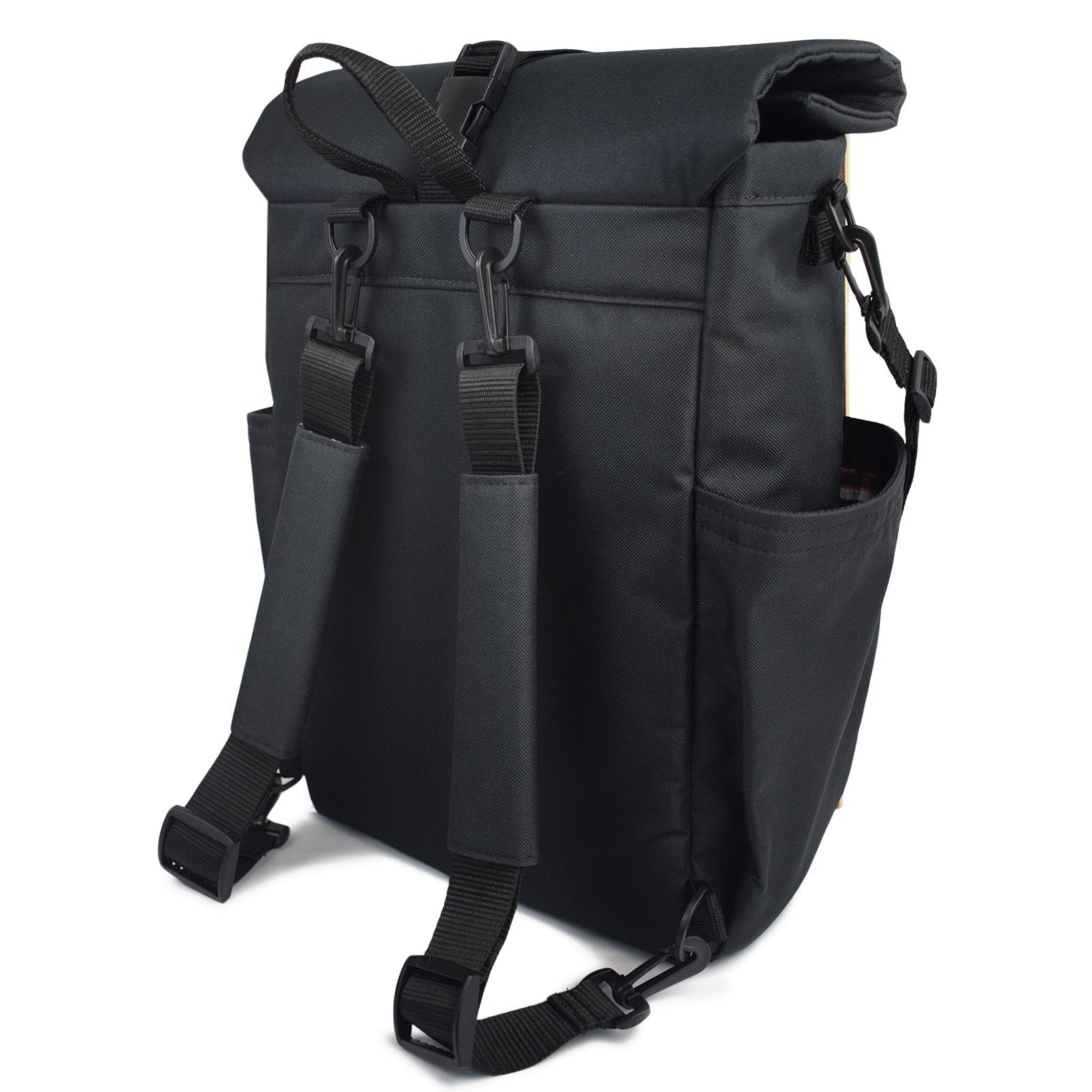 back view of backpack with shoulder straps