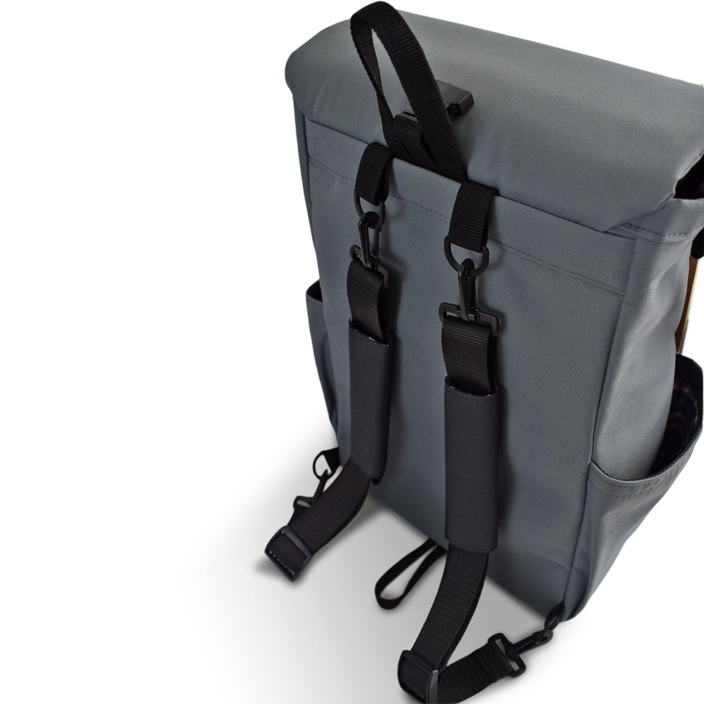 Woodsack laptop backpack in grey color made by Goodstart Jones 