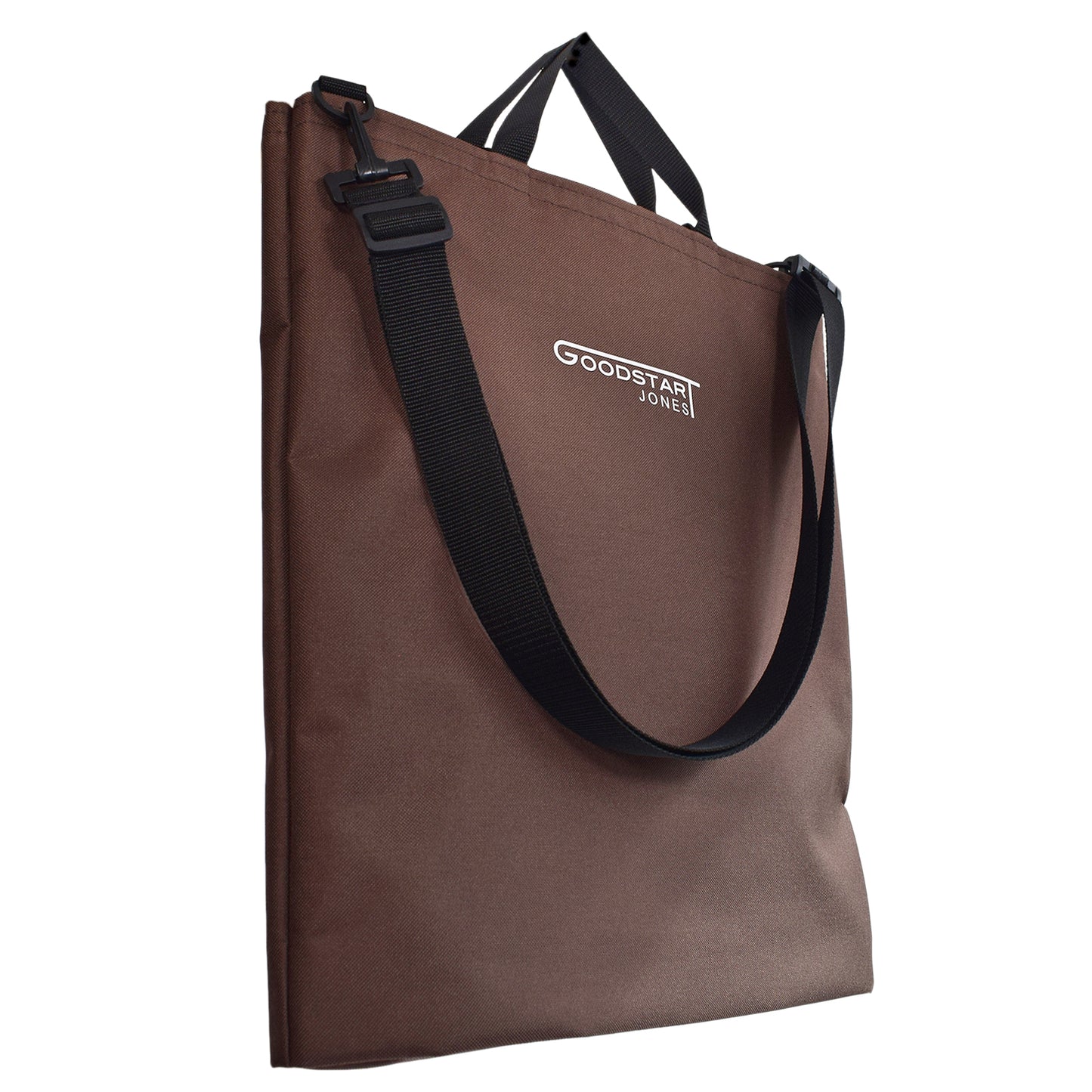 large brown tote bag with detachable shoulder strap 