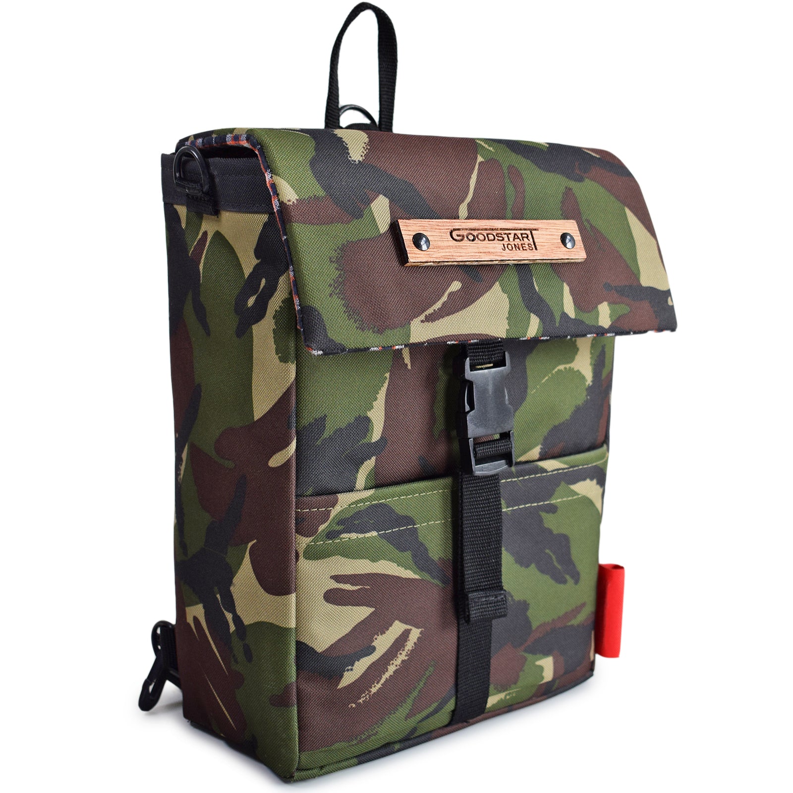 small green camouflage backpack 